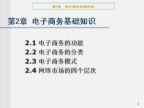 电子商务专业知识拓展题