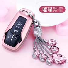商务汽车钥匙扣双环锁匙扣（最高档汽车的钥匙扣）